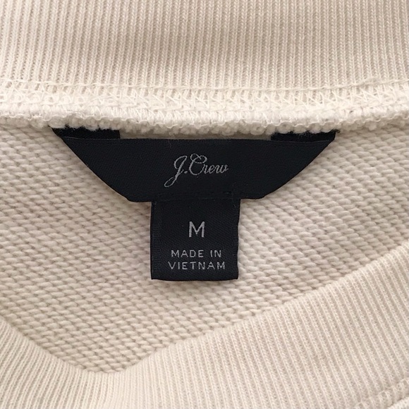 J Crew-“BEAUTE’”-Sweatshirt w/Rose gold letters-EUC-worn once-Sz Med. - Picture 6 of 6